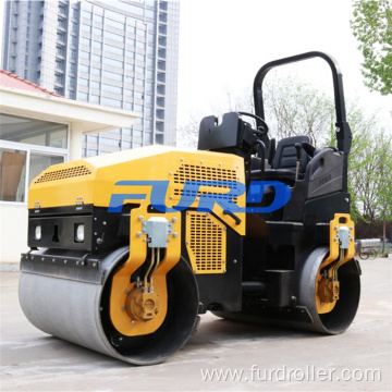 Asphalt compaction machine double drum road roller vibratory tandem roller FYL-1200